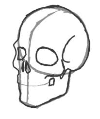 Simple Skull Side Drawing Google Search Simple Skull Skull Drawing Skull