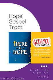Gift Of Hope In 2020 Gospel Tracts Gospel For God So Loved The World