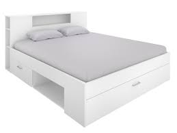 Qui trovi le lenzuola per letti standard di cm 160x190x16/18. Letto Con Vani Portaoggetti 160 X 200cm Bianco Leandre