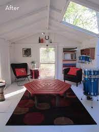 A living room commonly known as a lounge is a room in the house for relaxing, resting and socializing. Before And After A Junk Shed Gets Converted Into A Cozy Living Space Cozy Living Spaces Cozy Living Rock Room