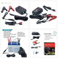Suuwer 12v Smart Battery Charger Trickle Chargers For Cars Motorcycles Atvs Battery Charger Chargers Charger