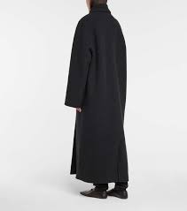 Shop The Row Grey Fleur Wool And Cashmere Coat