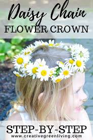 How to Make a Daisy Flower Crown with Real Flowers