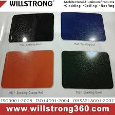 Willstrong Sparkling Kynar500 Pvdf Coated Aluminum Composite Panel Acp