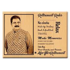Buy amazing retirement gifts for men/ women, professor, teacher, parents, boss, nurses, doctor, colleagues. Personalized Photo Plaque Best Retirement Gift For Father By Incredible Gifts Gift Photo Frames Online Buy Now Halfcute