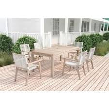 Ove Decors Montreal Rectangular Aluminum Outdoor Dining Table Montreal7pc The Home Depot Outdoor Dining Chairs Outdoor Dining Set Outdoor Dining Table