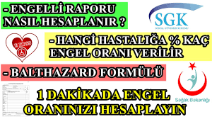 Engelli Raporu Nasil Hesaplanir Engelli Raporu Hesaplama Balthazard Formulu Engelli Orani Nasil Beli Youtube