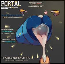 absurd res ambiguous gender anthro aperture science bodily fluids  bubble cover cum cum bubble cum drip cum in mouth cum inside dripping duo  e621 e621 logo esix genital fluids