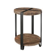 27 In Tall 192 153 Coupon Modesto Metal And Reclaimed Wood 20 Inch Round End Table Alaterre Furniture Alaterre End Tables