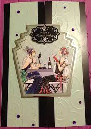 Complete with everything you need to make your own cards, from templates, folded card blanks, envelopes, toppers and embellishments, it's never been so easy to get crafty! Art Deco Style Birthday Card Using Hunkydory Kit Art Deco Cards Vintage Greeting Cards Cardmaking