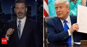 You are not dating my...': Jimmy Kimmel's wild dig at Donald Trump after joking about his newborn granddaughter - Times of India