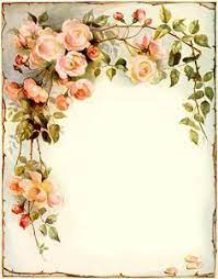 Vintage Floral Cornice Di Fiori Disegno Floreale Ornamenti Vintage