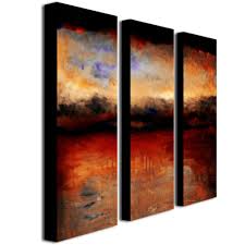 Red Skies At Night By Michelle Calkins 3 Panel Wall Art Set Canvas Art Canvas Wall Art Wall Art Sets
