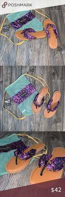 Matilda Jane Purple Floral Sandals Floral Sandals Purple Toes Purple Floral