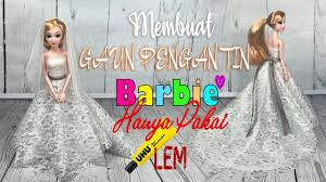 Shop for the latest barbie toys, dolls, playsets, accessories and more today! How To Sew Barbie Wedding Gown Cara Menjahit Gaun Pengantin Barbie Youtube