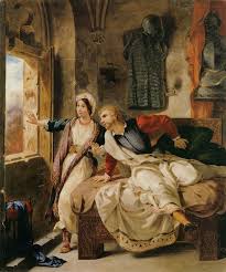 Eugene Delacroix Rebecca And The Wounded Ivanhoe Eugene Delacroix Ivanhoe Art