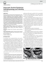 Pdf Polycystic Ovarian Syndrome Pathophysiology And Infertility