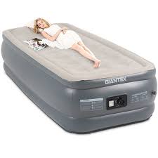 Giantex Twin Air Mattress Elevated Raised Bed Inflatable Built In Pump Carry Bag Mattress Elevated Raised Twin Air Mattress Air Mattress Raised Beds