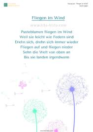 Gedicht Lowenzahn Pusteblume Kindergarten Gedichte Fur Kinder Kindergedichte Kinder Gedichte