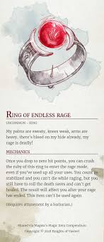 Ring Of Endless Rage Dungeons Dragons Dungeons And Dragons Game Dungeons And Dragons Homebrew D D Dungeons And Dragons