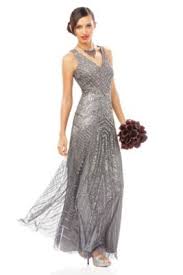 Adrianna Papell Sleeveless Beaded V Neck Gown Macys Com Mix Match Bridesmaids Dresses Lace Dress Outfit Grey Bridesmaid Dresses