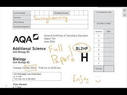 Youtube Additional Science Biology Aqa Chemistry