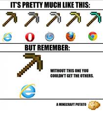 So True I Usually Only Make One Wooden Pick And Maybe A Wooden Axe Everything Is Else Is Typically Stone T Minecraft Funny Really Funny Memes Minecraft Memes