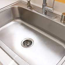 To clean the sink in the kitchen. How To Clean Your Stainless Steel Sink Popsugar Smart Living