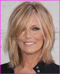 Create contrast on straight bangs with soft waves throughout the rest of your hair. Medium Length Hairstyles For Women Over 50 Medium Length Hairstyles For Men Medium Length Hairstyles Medium Length Hair Styles Medium Hair Styles Hair Styles