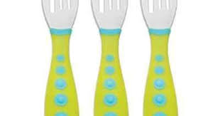Gerber Graduates 3 Count Toddler Baby Infant Training Kiddy Cutlery Fork Set Toddler Utensils Baby Feeding Kids Flatware