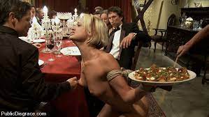 Body like a goddess, mind of a whore! Public Disgrace Naked Dinner Party Bdsm Fetish