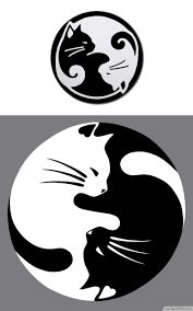 Yin Yang Lucky Cat Tattoo Tatuaje De Gato De La Suerte Tatuajes Yin Yang Y Dibujos De Gatos