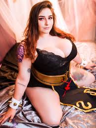 Blue Gray Emma - Busty BBW Cosplay - Busty BBW Porn