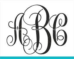 Download Interlocking Vine Monogram Svg Monogram Fonts Svg Vine Etsy