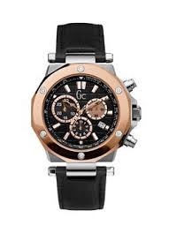 Gc Watches Chronografisch Horloge Met Een Leren Band Met Krokodilmotief Dit Horloge Heeft Een Ronde Wijzerplaat Met Diverse Erkek Kol Saatleri Erkek Saat Moda