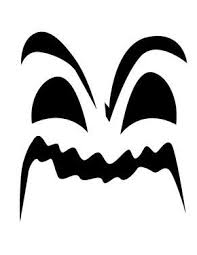 Angry Ghost Face Free Printable Coloring Pages Halloween Stencils Pumpkin Carving Templates Face Template