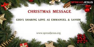 Christmas Message God S Sharing Love As Emmanuel Savior Would You Hold My Baby For Me Christmas Messages Christmas Makes Christian Holidays
