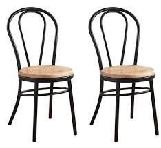 Modern design zipper metal gold dining chair set for home livingroom furniture. Acme Furniture Jakia Dining Chair 96815 Black And Natural Appliances Connection