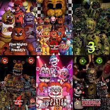 Im finally done, man it took me almost over a month! Fnaf 1 2 3 4 Sister Location Pizzeria Simulator Posters In Hd Fivenightsatfreddys Fnaf Fnaf Wallpapers Fnaf Funny