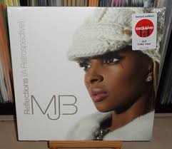MARY J BLIGE REFLECTIONS A RETROSPECTIVE MILKY CLEAR LP BE HAPPY NO DRAMA  BE 911