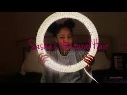 How To Quick Easy And Cheap Diy Ring Light For Under 25 Tutorial Sashasnaturalhair Youtube