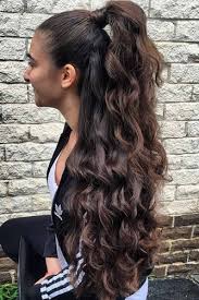 Get inspired by these ponytail hairstyles that come in all heights, styles, and for all hair lengths and types and make the most of your pony! Half Ponytail Hairstyles For Curly Hair Novocom Top
