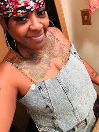 I call her Diva! Upcycled denim, drapery and pieces of leather