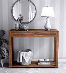 Check spelling or type a new query. Buy Segur Solid Wood Console Table In Provincial Teak Finish Woodsworth By Pepperfry Online Modern Console Tables Tables Furniture Pepperfry Product