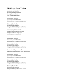 Maybe you would like to learn more about one of these? Lirik Lagu Pintu Taubat
