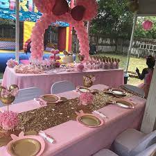 Pink And Gold Minnie Mouse Party Pink And Gold Minnie Mouse Party Pink And Gold Party Letters Decorations Mini Mouse Birthday Party Ideas Minnie Mouse First Birthday Minnie Mouse Birthday Party Decorations