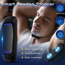 Black Smart Snoring Stopper Sleep Aid Anti Snoring Chin Device Muscle  Tightening