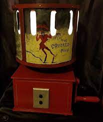 The rhyme seems to grow in you, and you cannot resist singing it, and soon enough you are filled with terror of the crooked man standing in front of you. The Conjuring 2 The Crooked Man Zoetrope Scary Horror Movie Prop 1918317656
