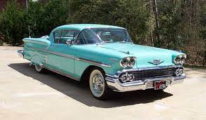 1958 Chevy Impala Taeae On Hyvae Sinulle Aeiti Sitten Kun Sinulla Pn Syntymaepaeivae Chevy Impala 1958 Chevy Impala Classic Cars