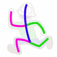 How To Draw A Cartoon Running Man In Action